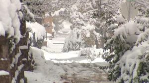 Boulder Blanketed By Record Snowfall