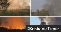 Bushfire comes close to homes in Perth