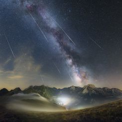  Perseids over the Pyrénées 