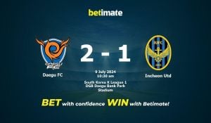 Daegu FC Triumphs Over Suwon FC 3-1