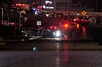 Pickup truck explodes on busy street in Ecuador