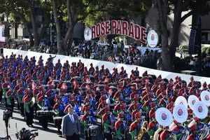 Magic Johnson Leads Rose Parade As Teamwork Shines