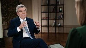 IOC President Thomas Bach Talks Trump And 2028 Olympics