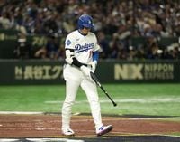 大谷翔平への申告敬遠へ東京ドームに大ブーイングが響き渡る　第３打席で今季第１号ソロ - ＭＬＢ : 日刊スポーツ