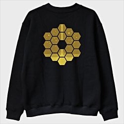 ''James Webb - Golden Hexagons'' Sweatshirt
