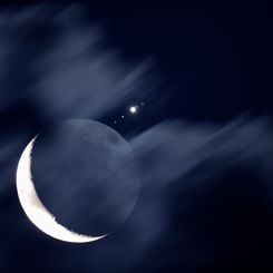 Moon Meets Jupiter