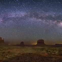 The Milky Way Over Monument Valley