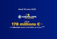 Résultat Euromillions (FDJ) : le tirage de ce mardi 18 mars 2025 [EN LIGNE]