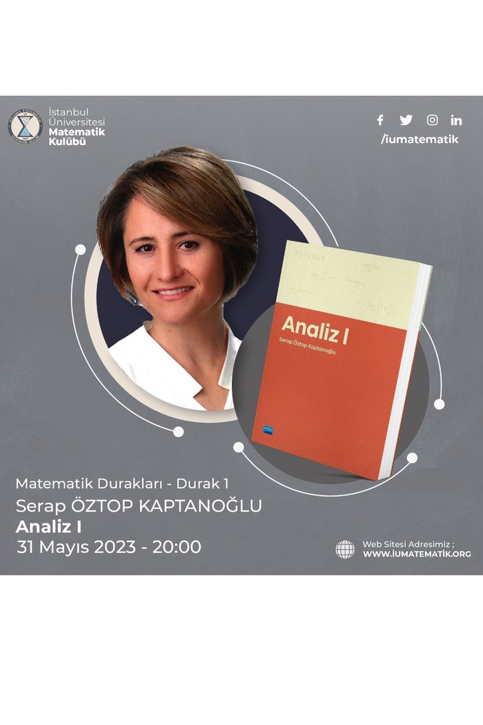Matematik Durakları - Prof. Dr. Serap Öztop KAPTANOĞLU "Analiz 1"