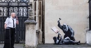 Banksy Mural At London Court Sparks Removal And Debate
