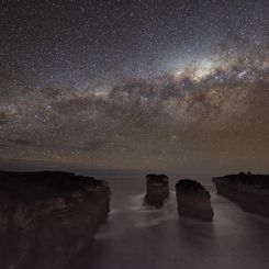 A Milky Way Shadow at Loch Ard Gorge