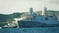 Fire on U.S. Warship in Okinawa Extinguished