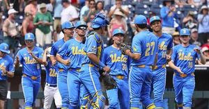 LSU And UCLA Resume College World Series Battle After Rain Delay