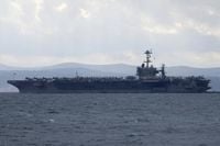 Fighter jet landing on USS Harry S. Truman aircraft carrier goes overboard, forcing pilots to eject - The Morning Sun