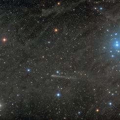  Two Comets and a Star Cluster 