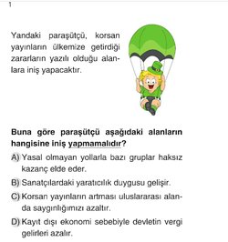 Hangisi korsan yayınların ülkemize getirdiği zararlardan değildir?