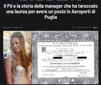 Carmela Fiorella e le indagini sulla sua falsa laurea: 