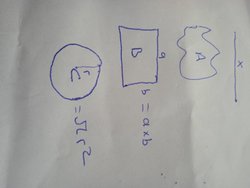 A adlı kapalı şekli yarı çapı r olan C dairesine çevirirsek alanı sonsuz bir sayı oluyorken kenarları a ve b olan bir dörtgene çevirirsek neden sonlu?