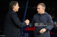 ‘We will see how goes’: Inzaghi implies
two key men could play in second leg against Barcelona