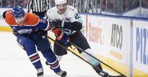 Ryan Nugent-Hopkins Leads Oilers Over Kraken In 5-4 Win