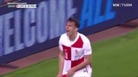 ¡Gol de Croacia! Budimir rompe el cero con un fuerte cabezazo