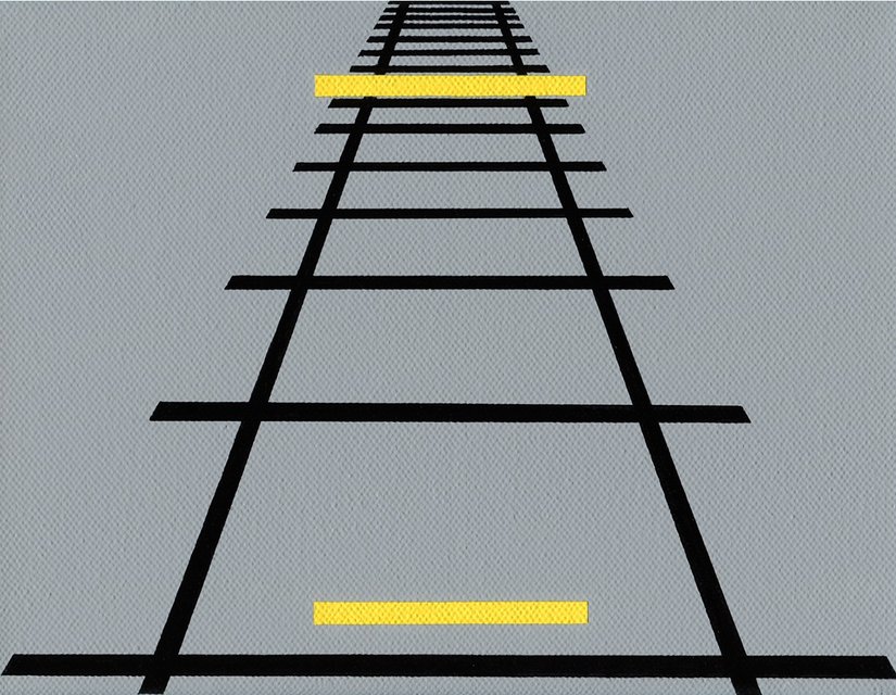 İki sarı çizgi farklı boyutlarda görünmesine rağmen aynı uzunluktadır.