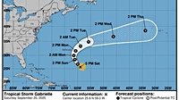 Tropical Storm Gabrielle expected to become 2nd Atlantic hurricane of the season