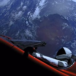  Car Orbiting Earth 