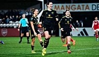 Man Utd make history! Red Devils beat Arsenal to reach Women's League Cup final for first time as Canada star Olivia Smith is sent off