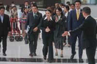 Thailand's suspended prime minister testifies over phone call that could get her booted from job