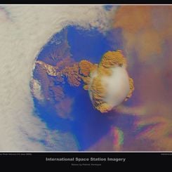 Sarychev Peak Volcano in Stereo