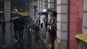 Severe Hailstorm Causes Chaos In Paris Metro