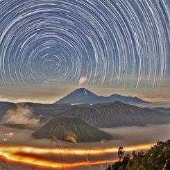  Star Trails Over Indonesia 