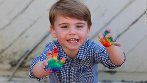 Prince Louis Hits The Drums And Dad Laughs At The Noise