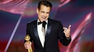 Colin Farrell Wins SAG Award Amid COVID Jokes