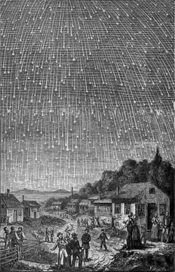 1833’ün Büyük Meteor Fırtınası