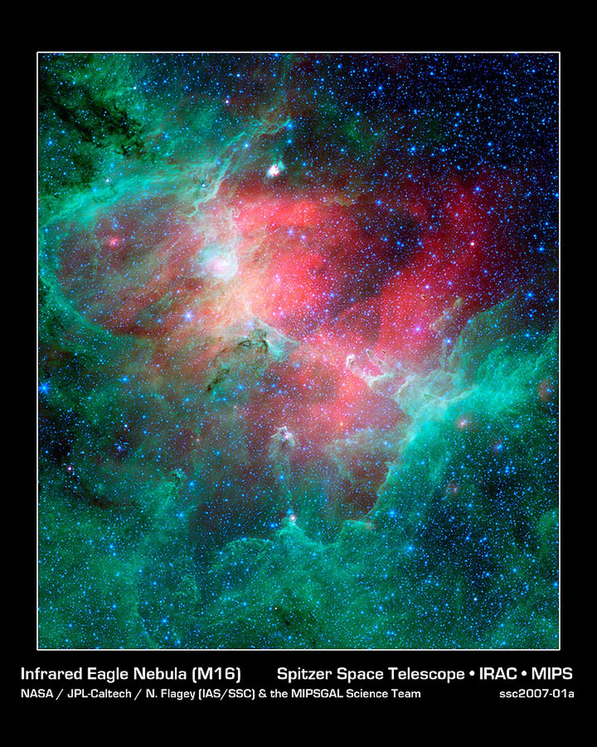 The Eagle Nebula in Infrared