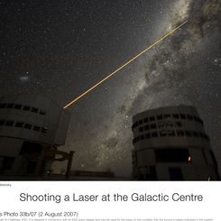 A Laser Strike at the Galactic Center