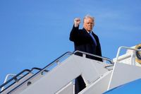 Trump returns to Philadelphia to attend NCAA wrestling championships: Live updates