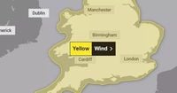 Met Office extends weather warning as winds up to 80 mph to hit UK