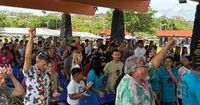 ‘He is risen’: Congregations celebrate Easter at Ypao Beach
