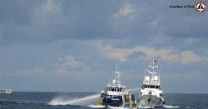 Chinese Coast Guard Rams Filipino Vessel Near Thitu Island