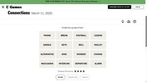 NYT Connections Puzzle #640 Tests Players' Word Skills