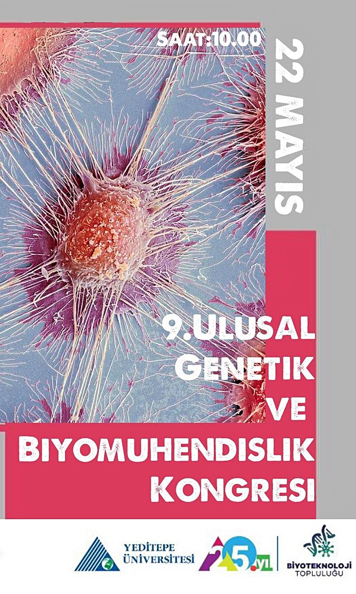 9. Ulusal Genetik ve Biyomühendislik Öğrenci Kongresi 