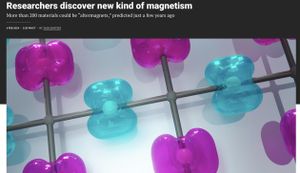 New Magnetic Class Discovered, Paving Way For Advanced Memory Tech