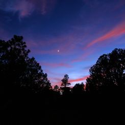 Red, White, and Blue Sky