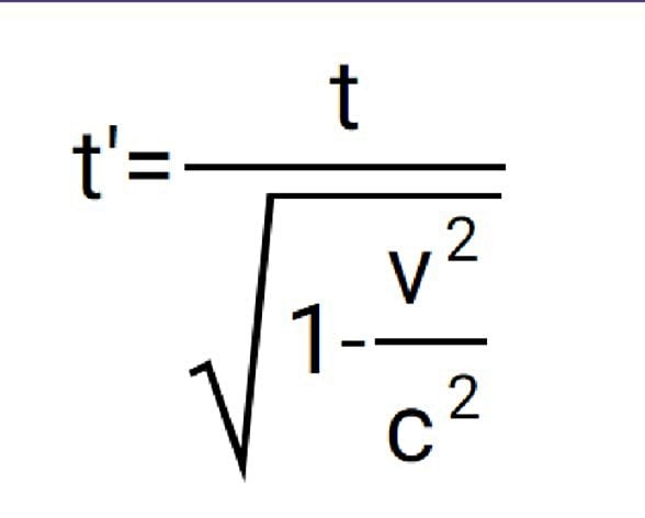 Hesaplamak mümkün bu formülü kullanabilirsin. Hız ışık hızına yaklaştıkça zaman eksponansiyel şekilde yavaşlar ve ışık hızına ulaşabilseydik zaman tamamen durmuş olurdu.    t'= dünyadakiler için geçen zaman    t= gözlemci için geçen zaman    c= ışık hızı    v=hız (ışık hızı cinsinden)