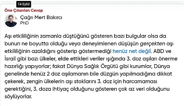 Çağrı Mert Bakırcı tarafından 14 Eylül 2021'de cevaplanmış.