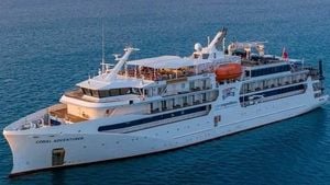 Coral Adventurer Cruise Ship Runs Aground Off Papua New Guinea
