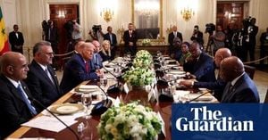 Trump Praises Liberian President On English At White House